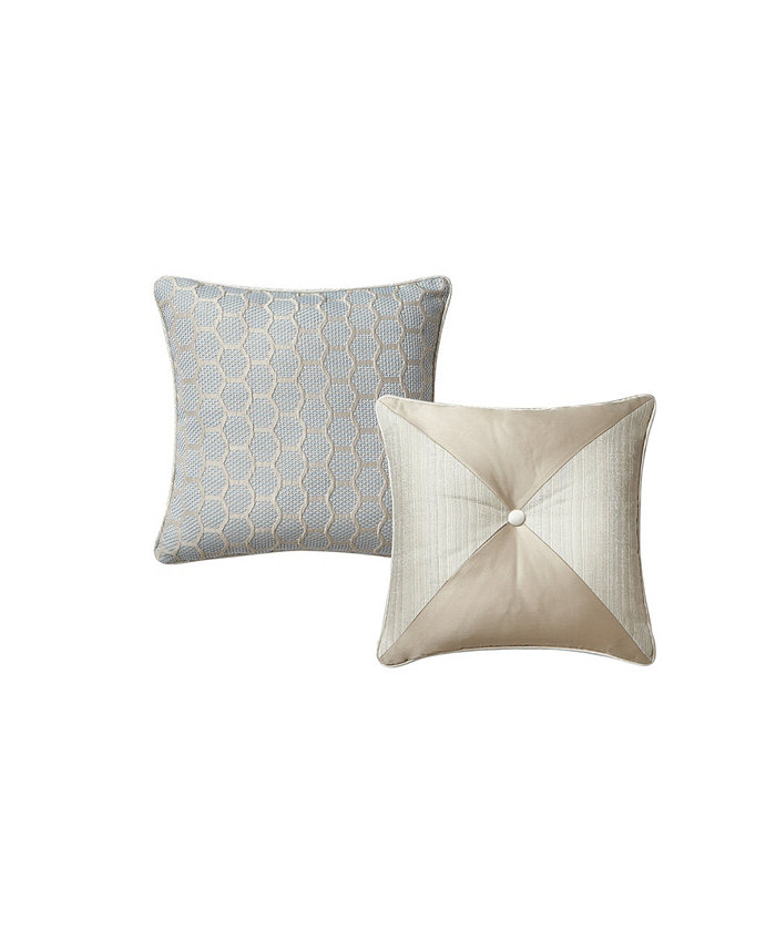 Waterford CLOSEOUT! Springdale Textured Reversible 2 Piece Decorative Pillow Set