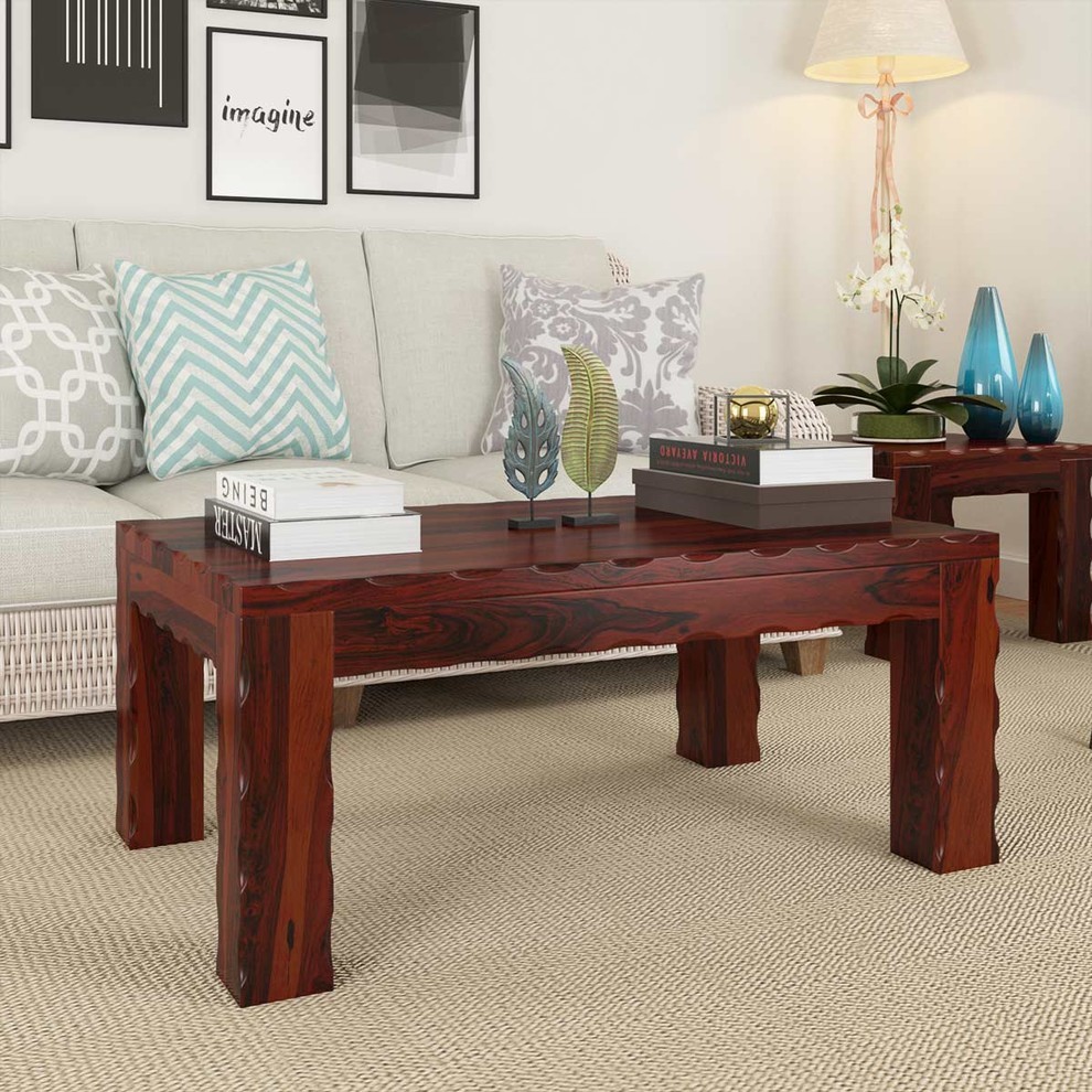 Yakima Unique Handcrafted Solid Wood Small Coffee Table   Transitional   Coffee Tables   by Sierra Living Concepts Inc  Houzz