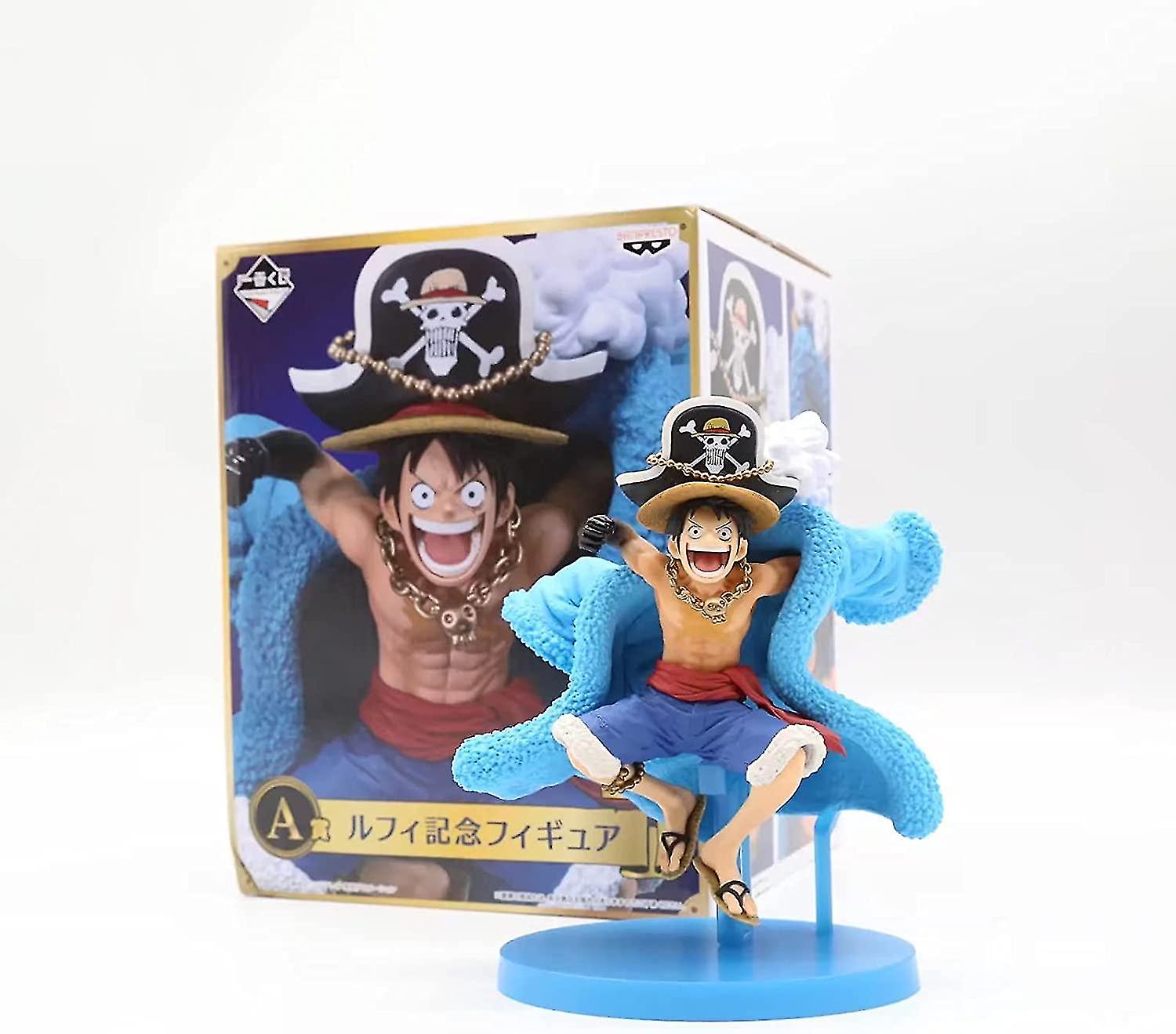 One Piece Figures Luffy 20th Anniversary Anime Figures Statue Toy Cartoon Game Character Model Figurine Home Gift Desktop Decorations 16cm