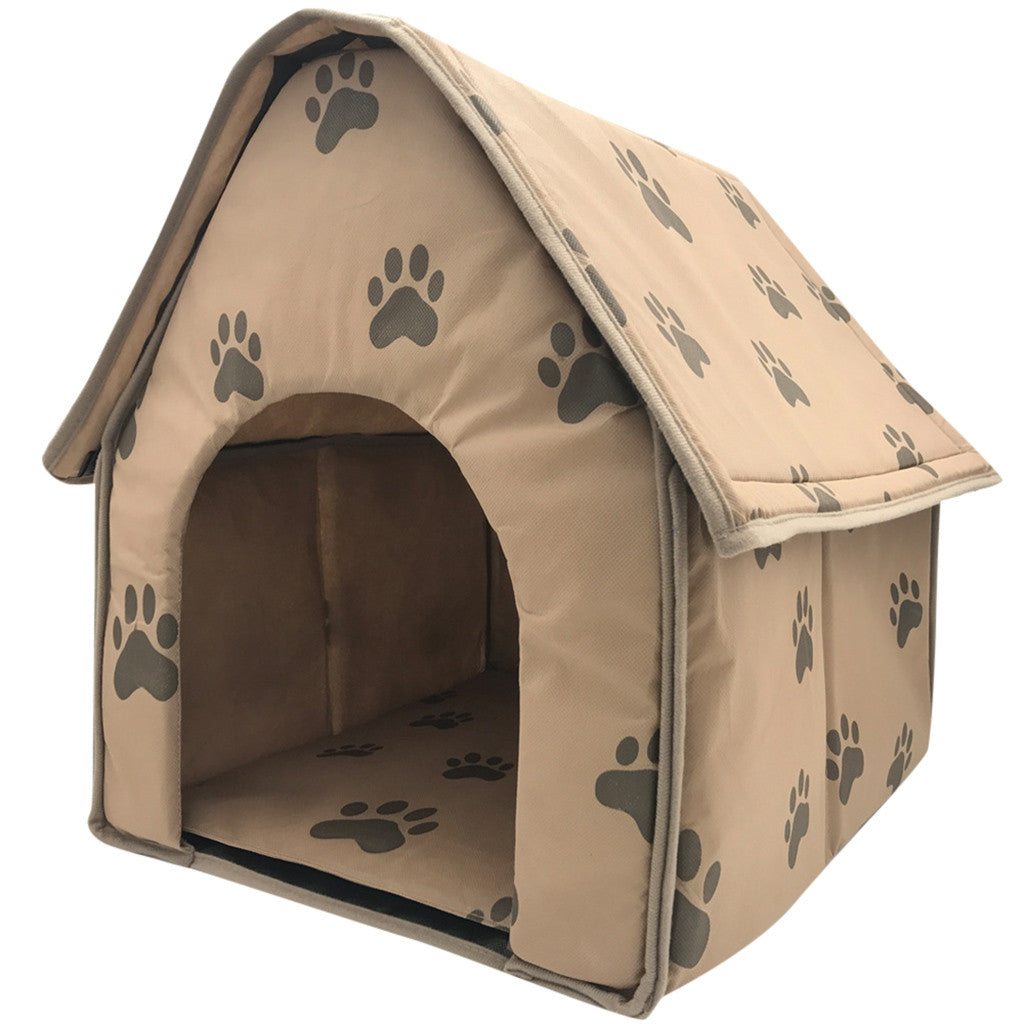 Foldable Dog House Small Footprint Pet Bed Tent Cat Kennel Indoor Portable Trave