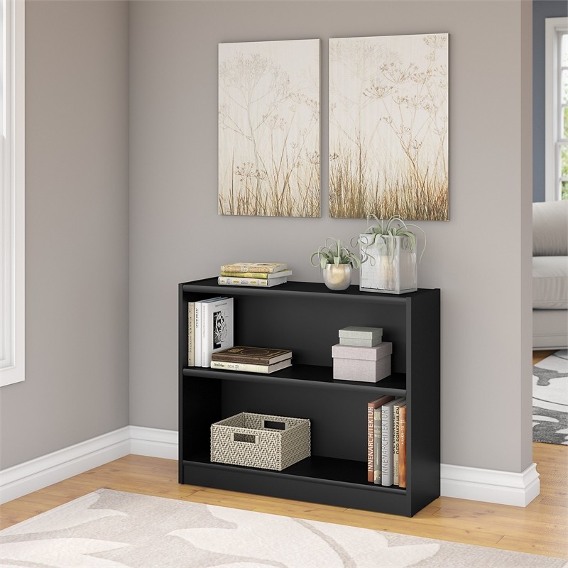 Bush Furniture Universal 2 Shelf Bookcase  Vintage Golden Pine   Transitional   Bookcases   by Homesquare  Houzz