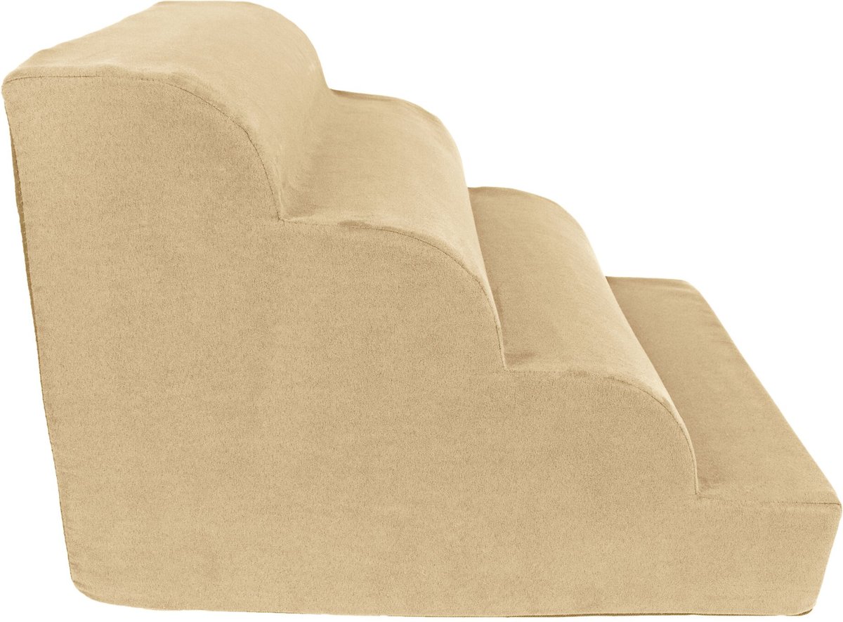 Precious Tails High Density Foam Scalloped 4 Steps Dog and Cat Stairs