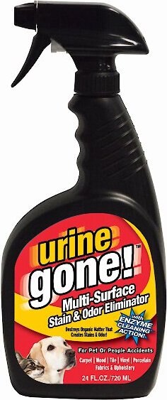 Urine Gone Pet Stain and Odor Eliminator， 24-oz bottle