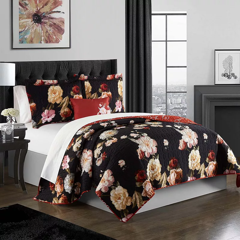 Chic Home Euphemia Quilt Set with Coordinating Pillows