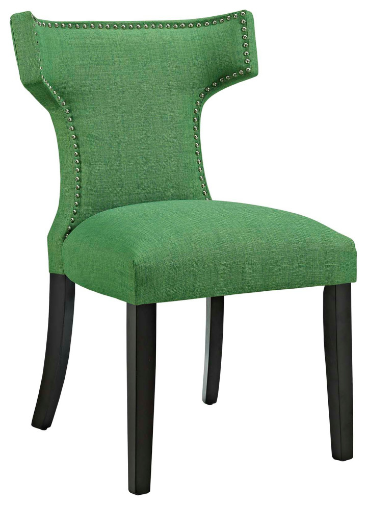 Curve Upholstered Fabric Dining Chair   Contemporary   Dining Chairs   by Furniture East Inc.  Houzz