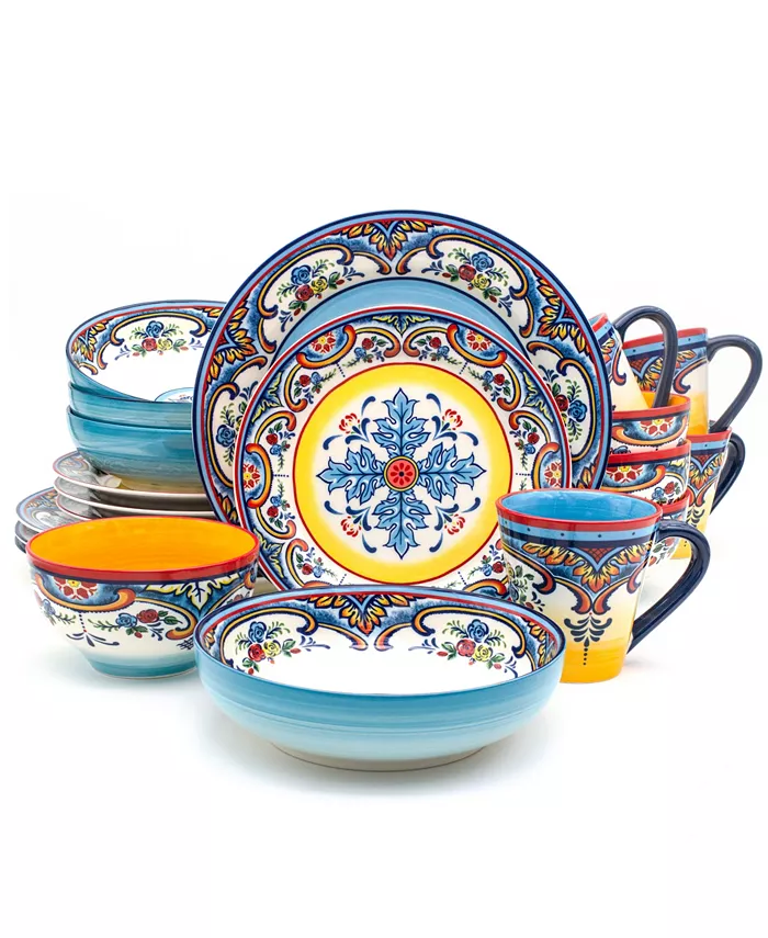 Euro Ceramica Zanzibar 20 Piece Stoneware Dinnerware Set