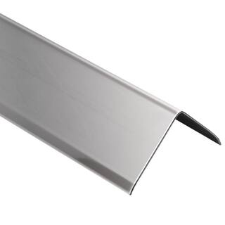 Schluter Systems ECK-K Stainless Steel 2 in. x 8 ft. 2-12 in. Metal Corner Tile Edging Trim K50V2A250