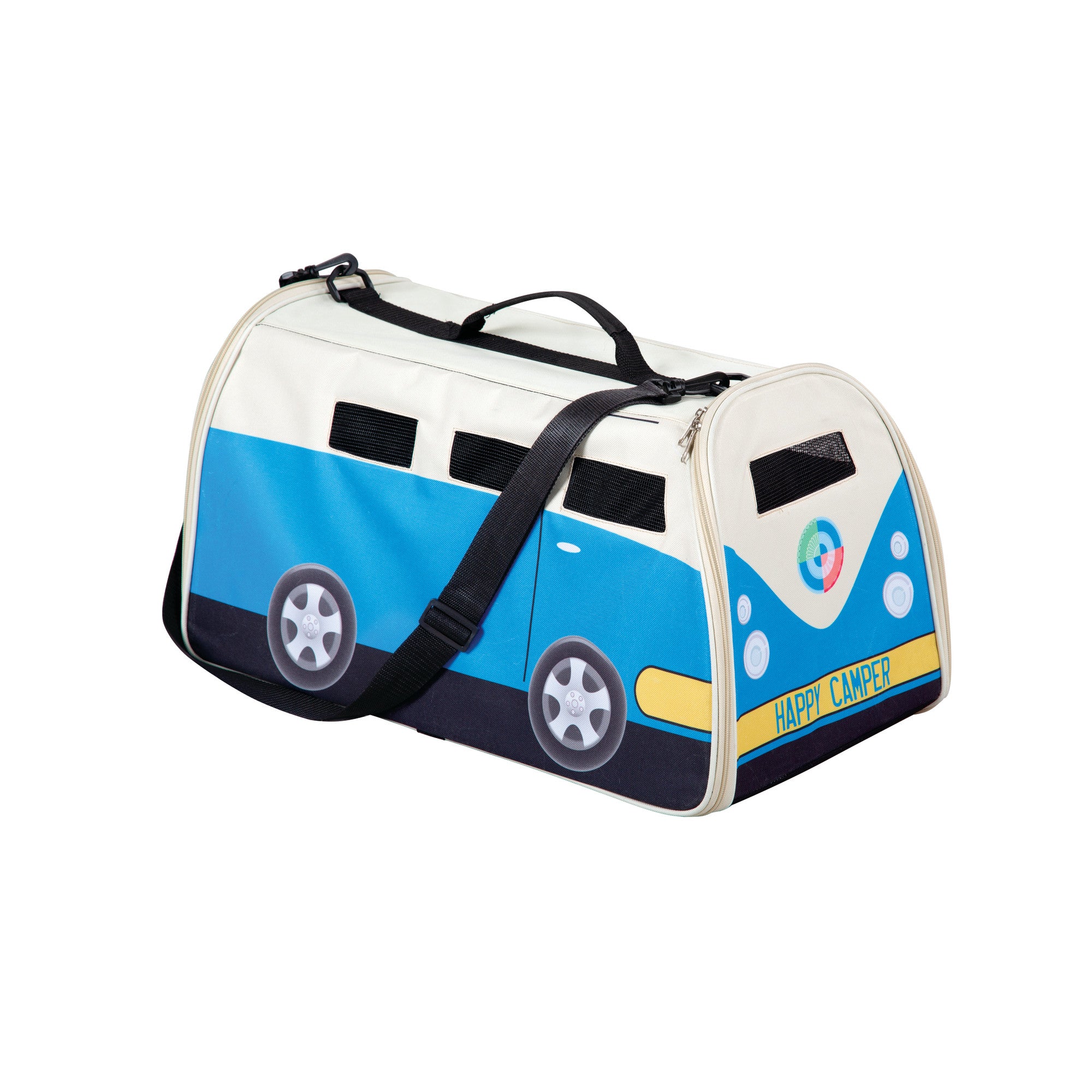 ETNA Products Happy Camper Pet Carrier - Cute RV Shaped Small Dog or Cat Carrier Water Resistant Travel Bag