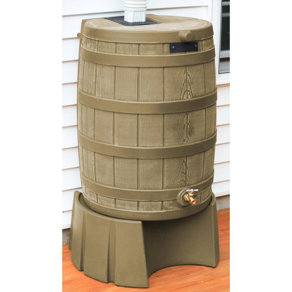 Good Ideas 50 Gal. Khaki Rain Barrel Stand RW50ST-KHA