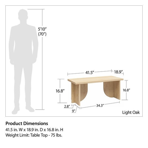 Voler Coffee Table， Light Oak