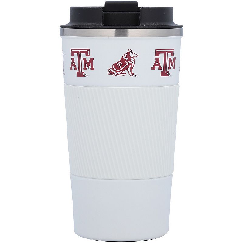 Texas AandM Aggies 18oz Coffee Tumbler with Silicone Grip