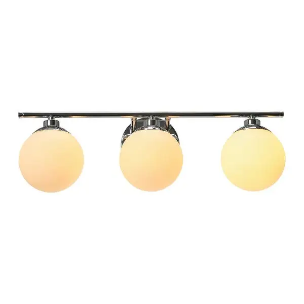 Robert Stevenson Lighting Lorne - Metal and Frosted Glass 3-Light Vanity Light