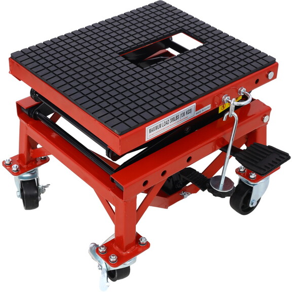 300 lbs Hydraulic Motorcycle Scissor Jack Lift Foo...