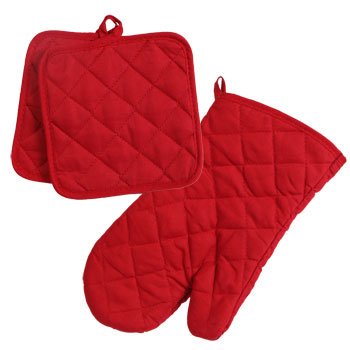 Pot Holders - Oven mitts - Pack of 4 Pot holder - Red - Potholders for kitchen