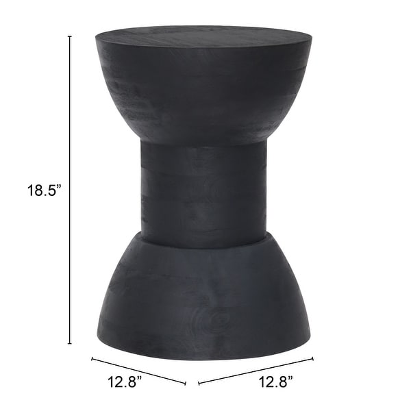 Wisdom Side Table Black - 12.8