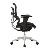 WorkPro 12000 Series Ergonomic Mesh/Fabric Mid-Back Chair， Black/Black， BIFMA Certified