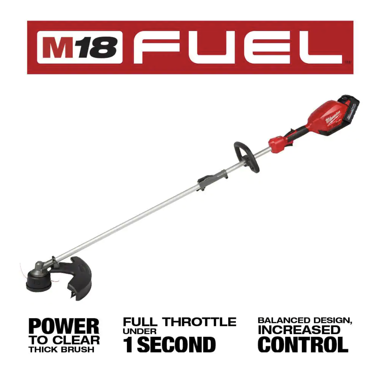 Milwaukee M18 FUEL 18V Lithium-Ion Cordless Brushless QUIK-LOK String Trimmer and Blower Combo Kit (2-Tool)