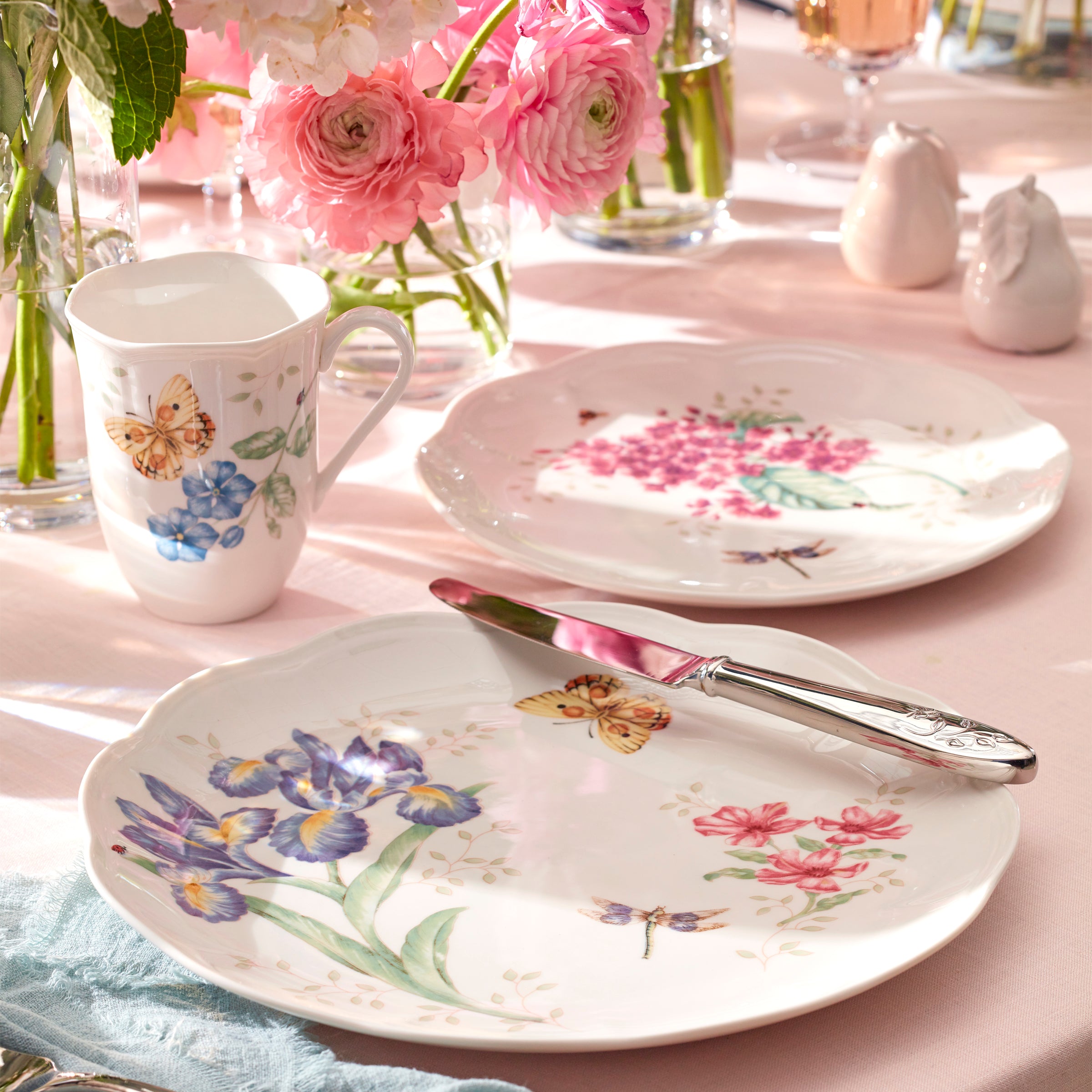 Butterfly Meadow Orange Sulphur Dinner Plate