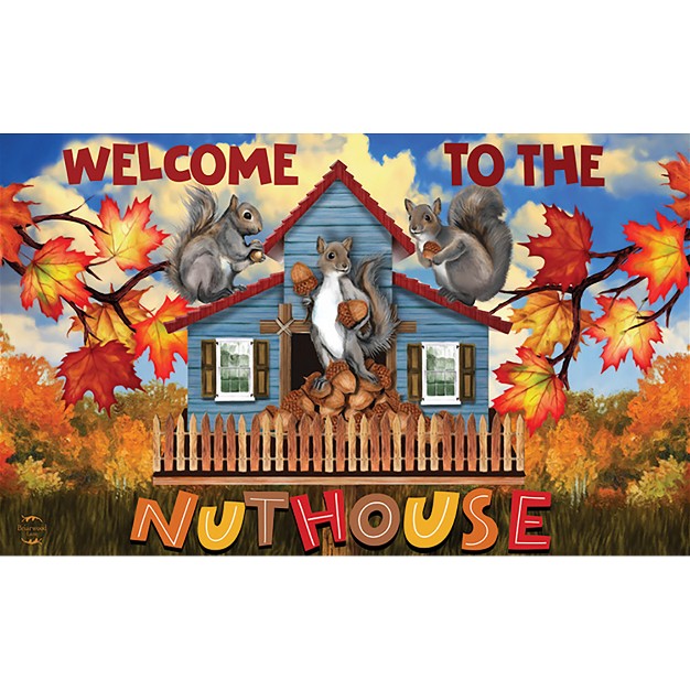 Briarwood Lane Nuthouse Fall Doormat Welcome Autumn Indoor Outd