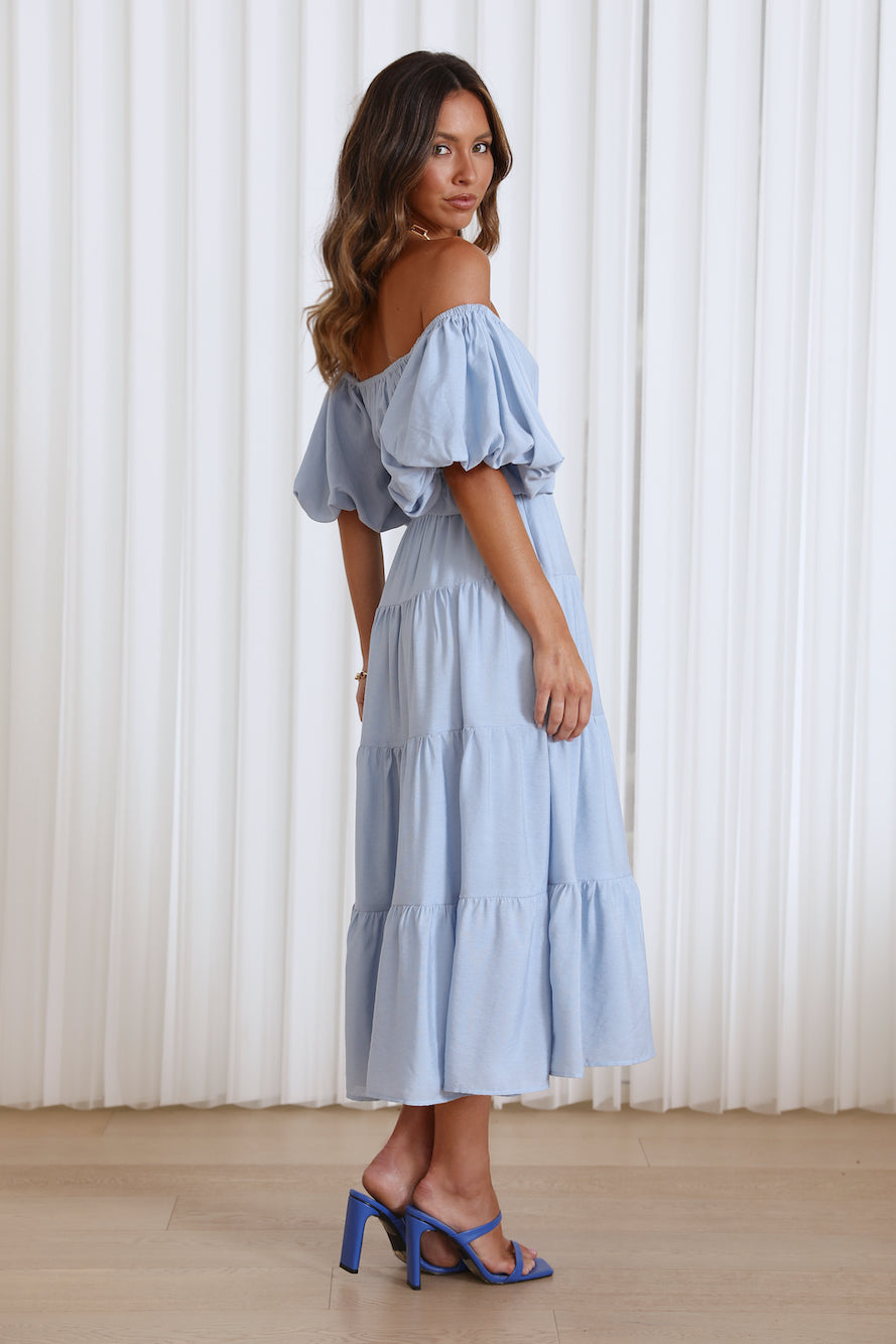 Dessert Run Maxi Dress Blue