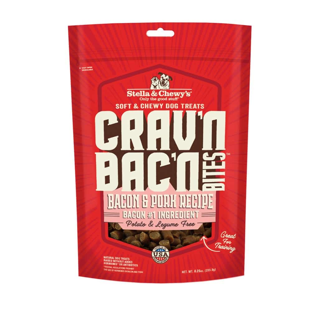 Stella  Chewys Cravn Bacn Bites Bacon  Pork Dog Treats