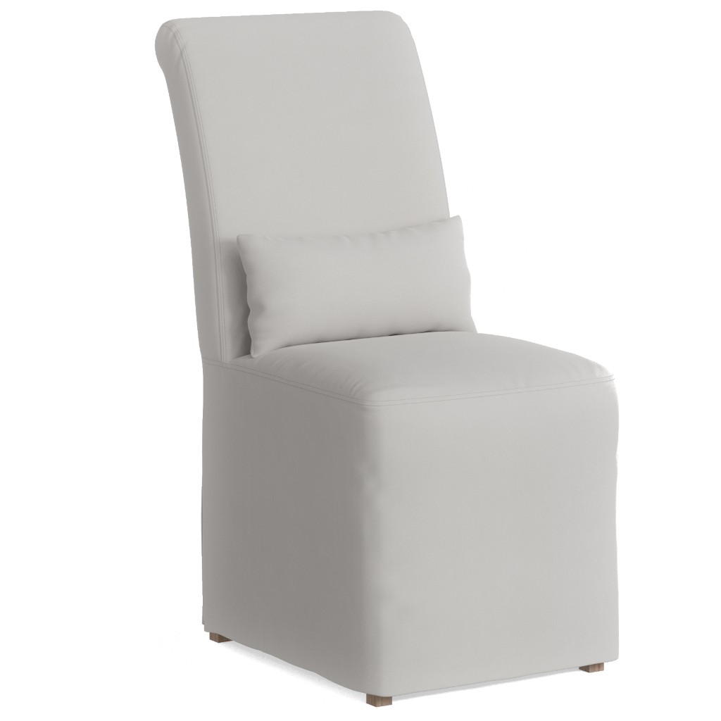 Sunset Trading Newport Slipcovered Dining Chair | Stain Resistant Performance Fabric | White - Sunset Trading SY-1025906-391081