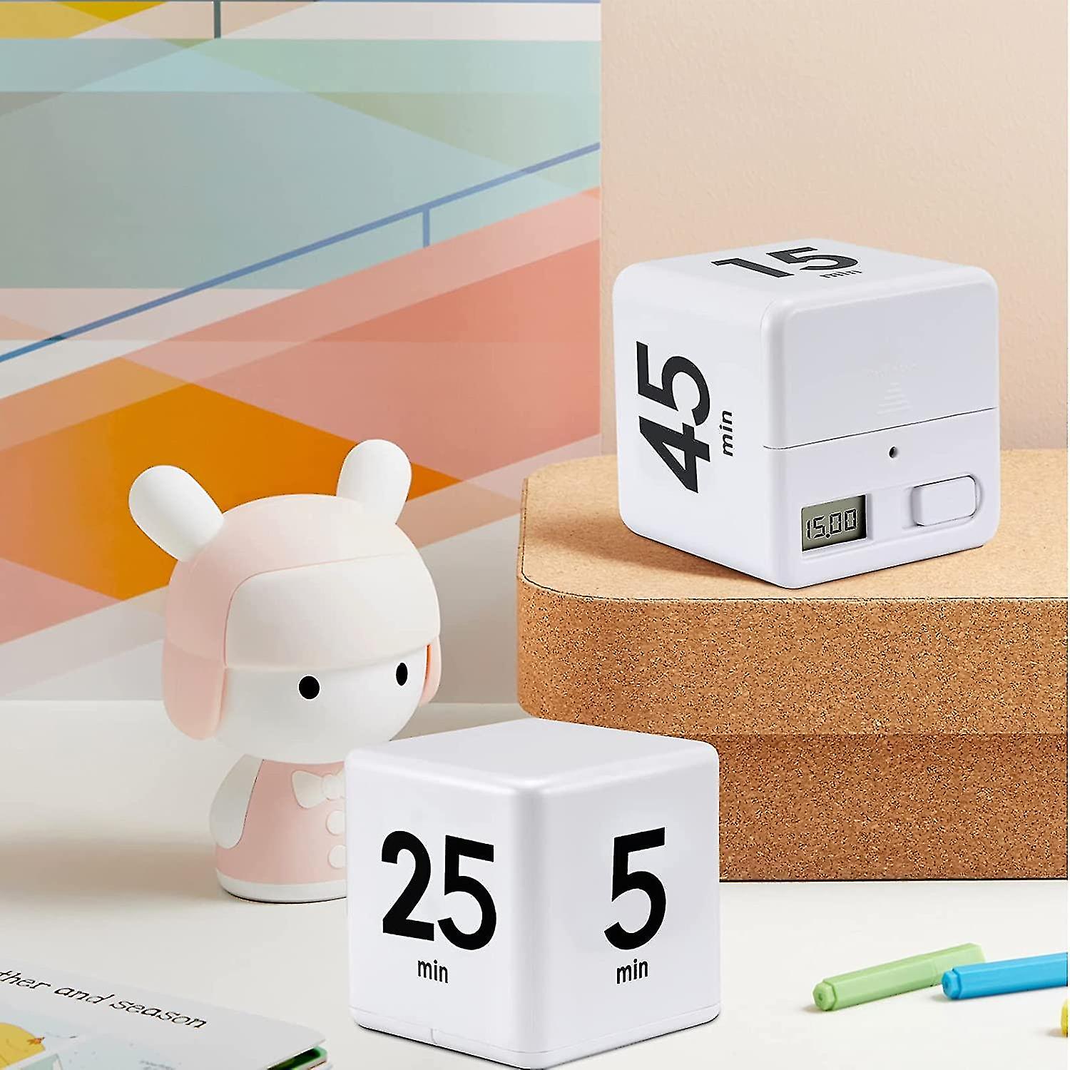 Cube Timer Kitchen Timer Timer Sensor Flip And Countdown 25-5-45-15 Minutes