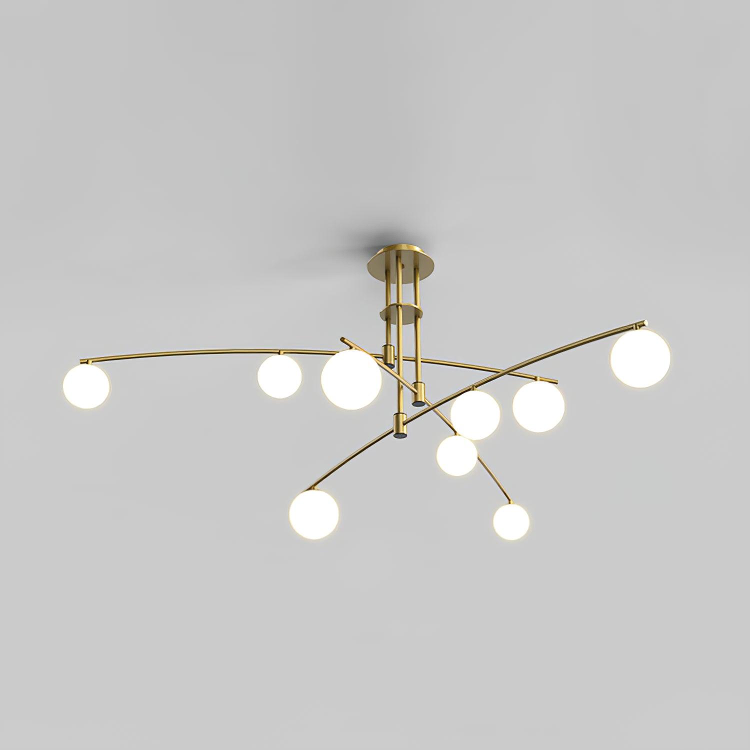 Modern Long Arm Chandelier