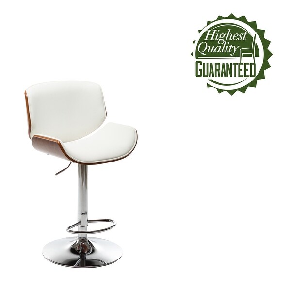 Porthos Home Orion Height Adjustable and Swivel Bar Stool， PU Upholstery