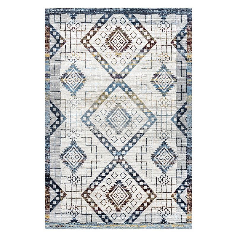 nuLoom Kajal Machine Washable Southwestern Geometric Area Rug