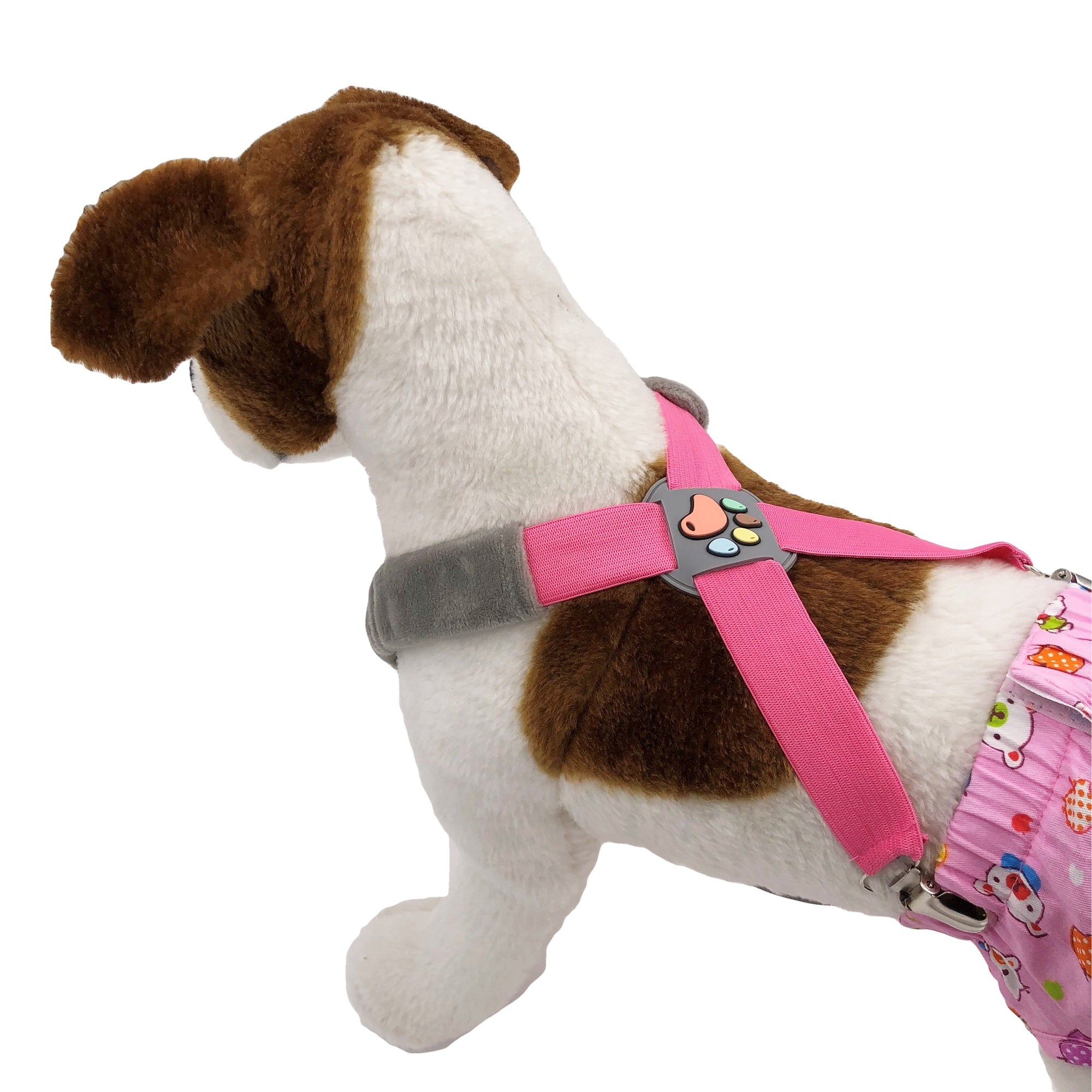 Dog Suspenders for Pet Clothes Apparel Diapers Pants Skirt Belly Bands Sz XS/M Fits Pet 9lb - 25lb