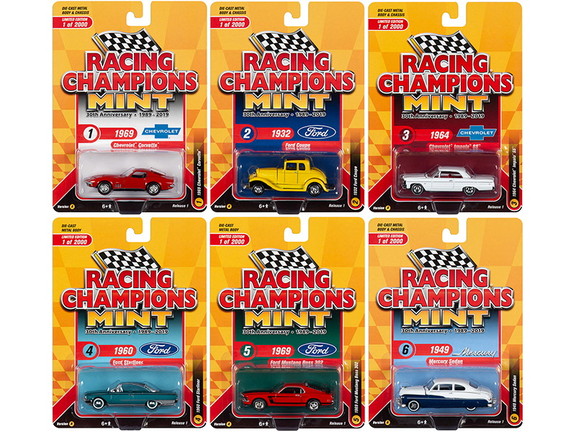 Racing Champions RC010A  2019 Mint Set A of 6 Cars...