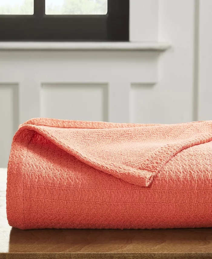 Superior Ultra-Soft Textured Weave Blanket， Twin