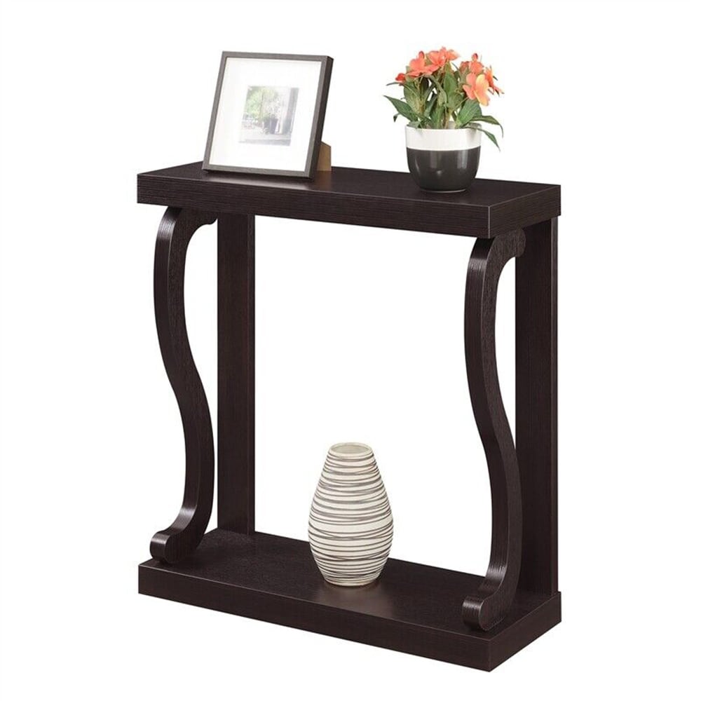 Convenience Concepts Console Table in Espresso Wood Finish   54 x 84