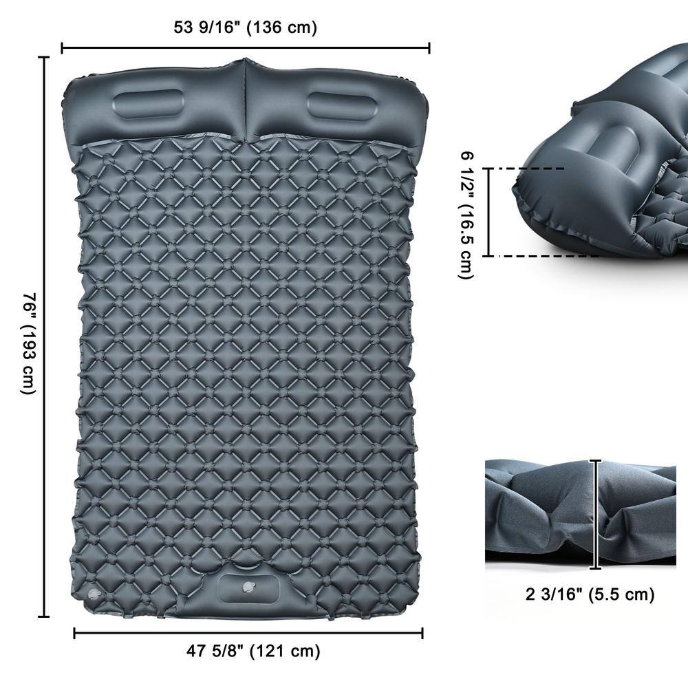 Cisvio Camping Sleeping Pad Ultralight Inflatable Camping Pad Durable Waterproof Camping Mattress Portable Sleeping Pad D0102H71ZUP