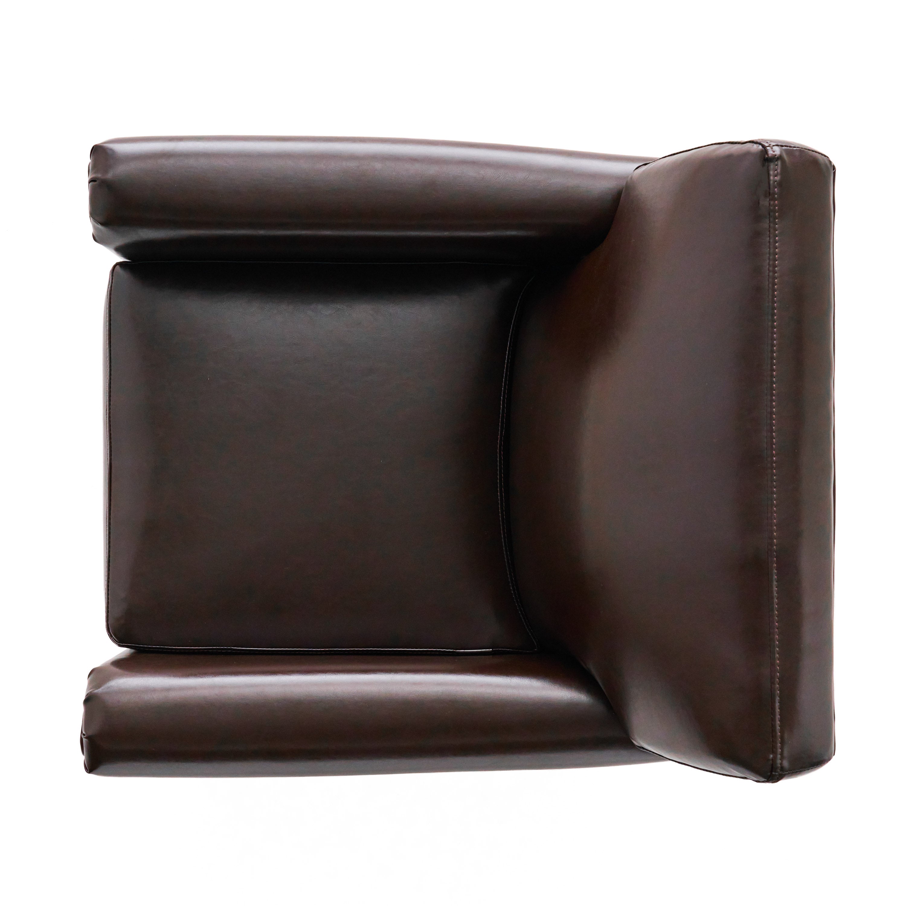 Bristol Classic Brown Bonded Leather Club Chair