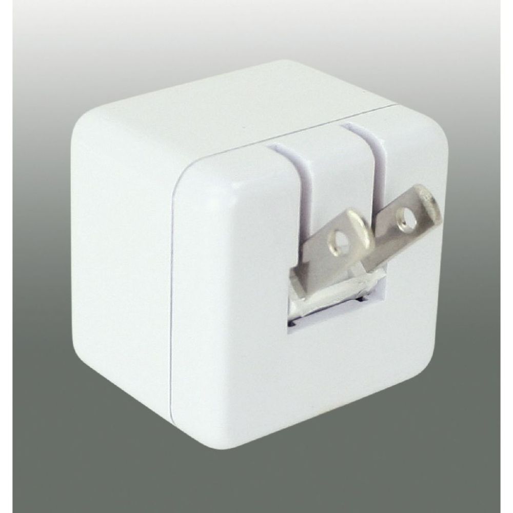 Prime 2 Port USB Travel Charger with Retractable Plug ;