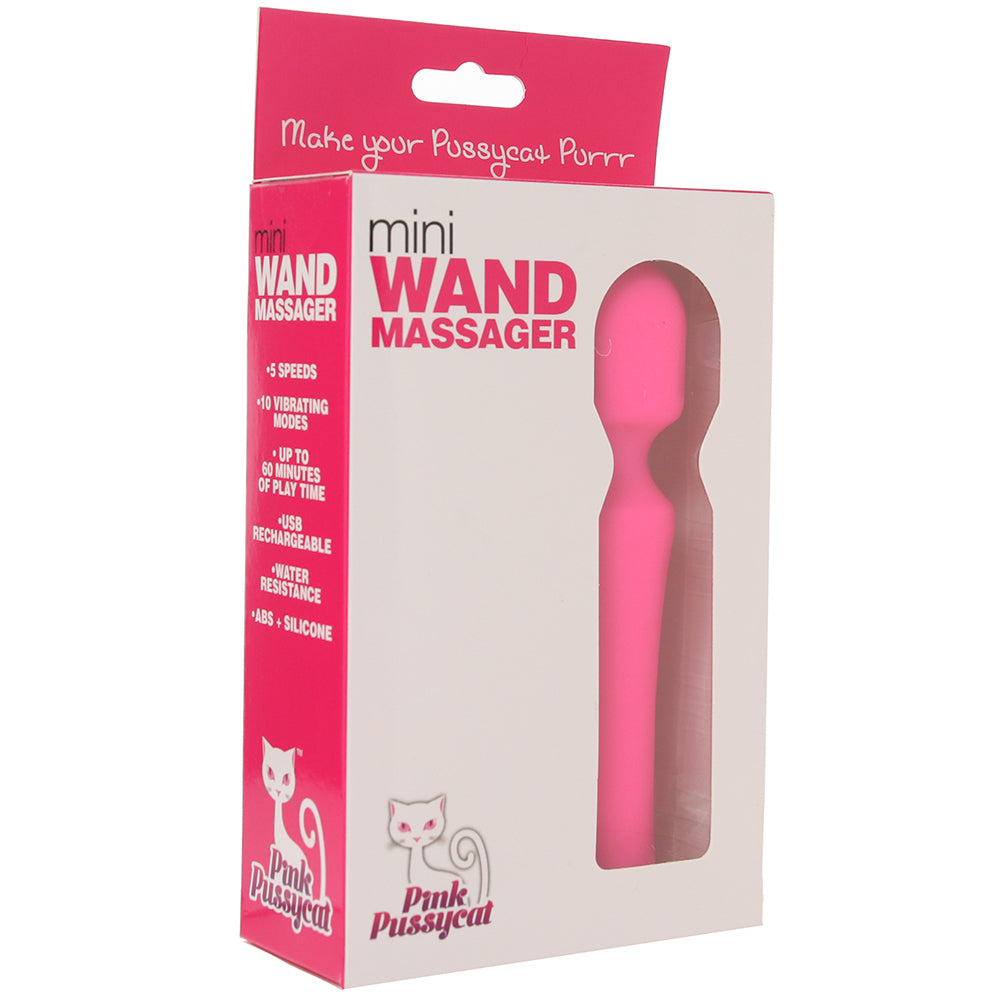 Pink Pussycat Mini Wand Vibe