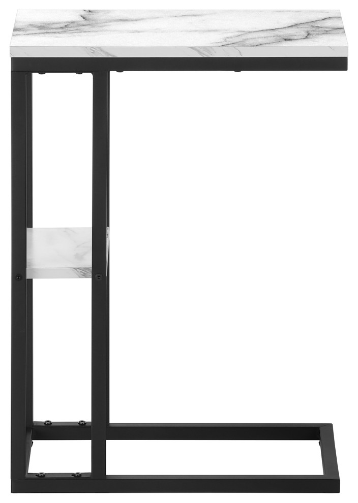 Accent Table 25 quotH  Espresso  Black Metal   Industrial   Side Tables And End Tables   by Monarch Specialties  Houzz