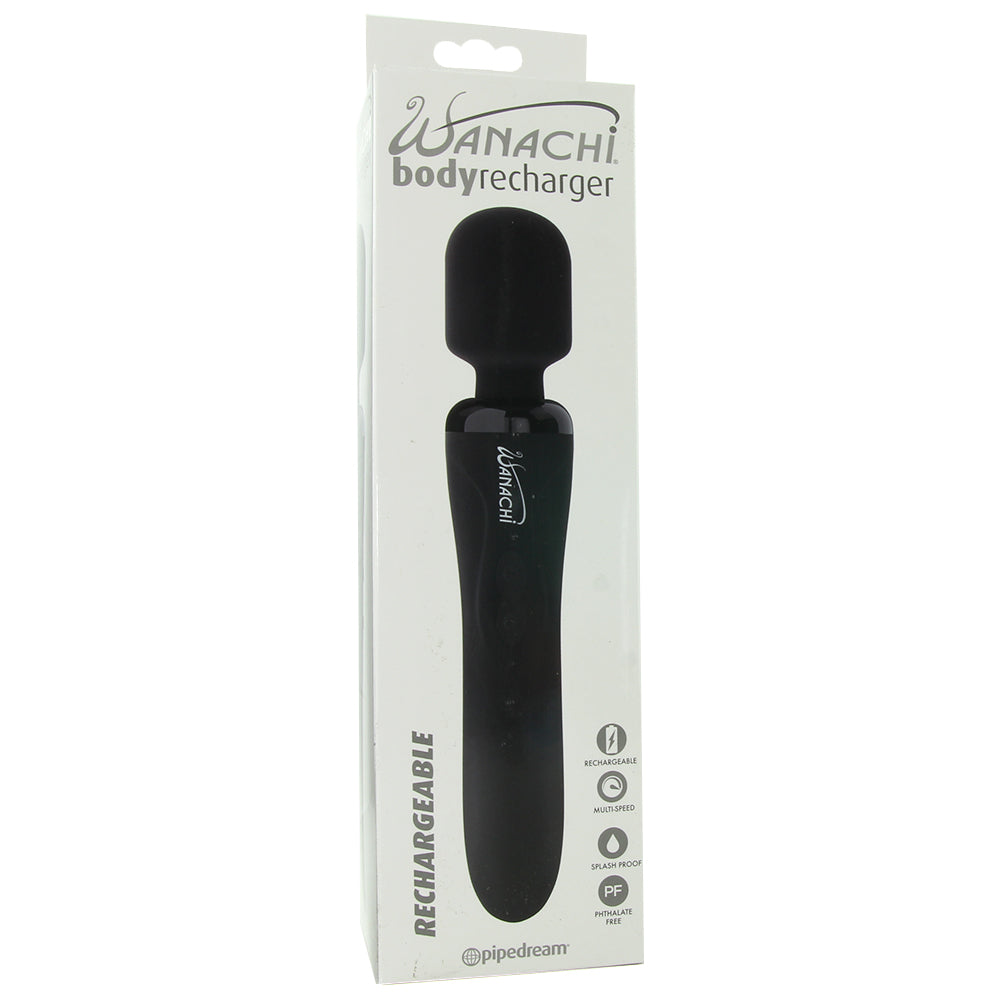 Body Recharger Silicone Massager in Black