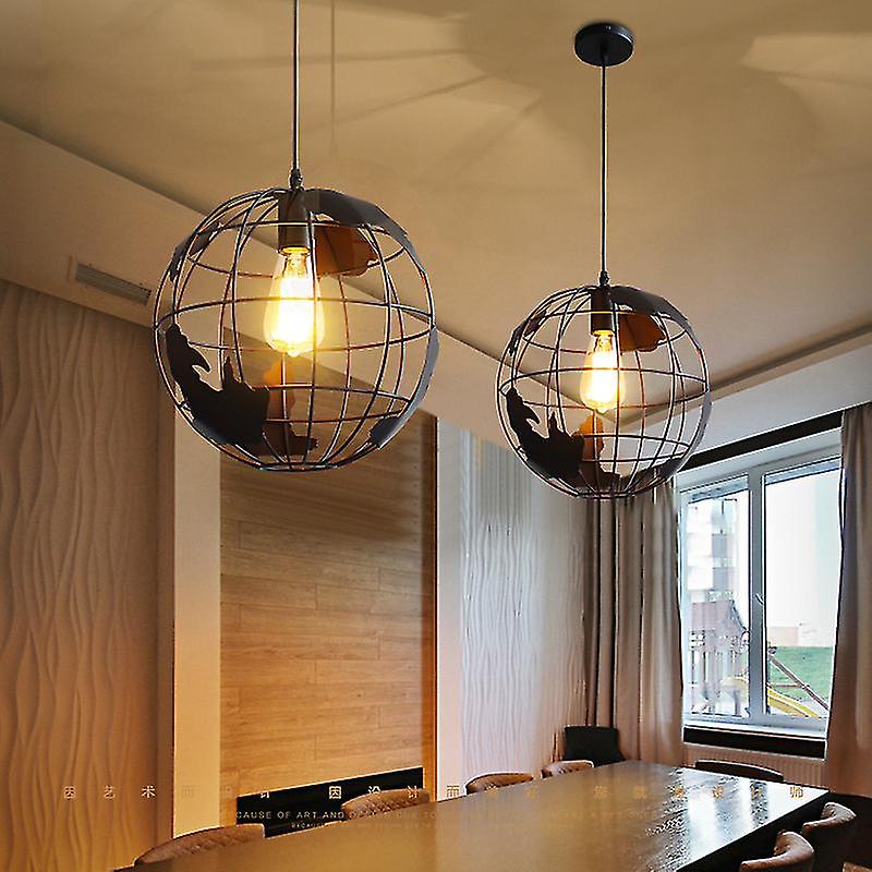 E27 Retro Pendant Lamp Ceiling Metal Fixtures，20cm [energy Class A+](1 Pcs)