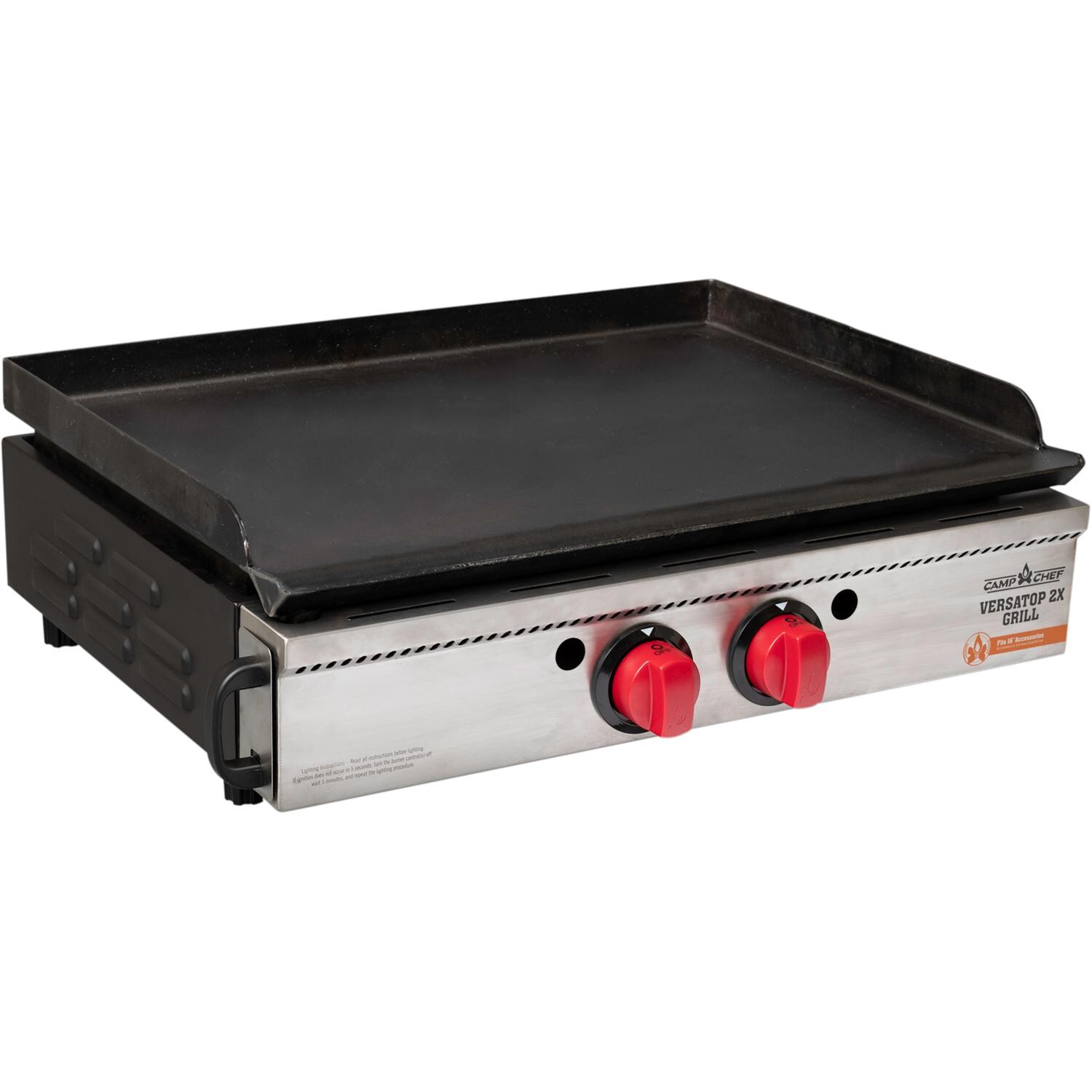 Camp Chef VersaTop 2X Two Burner Portable Flat Top Propane Gas Grill