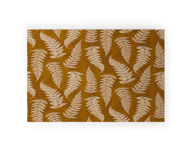 Avenie Countryside Garden Ferns Looped Vinyl Welcome Mat Society6