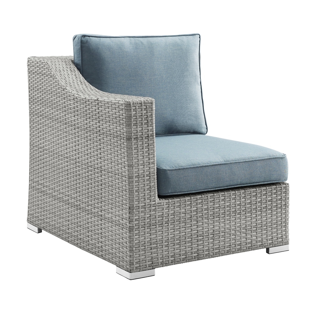 Corvus Martinka 11 piece Grey Wicker Patio Furniture Chat Set