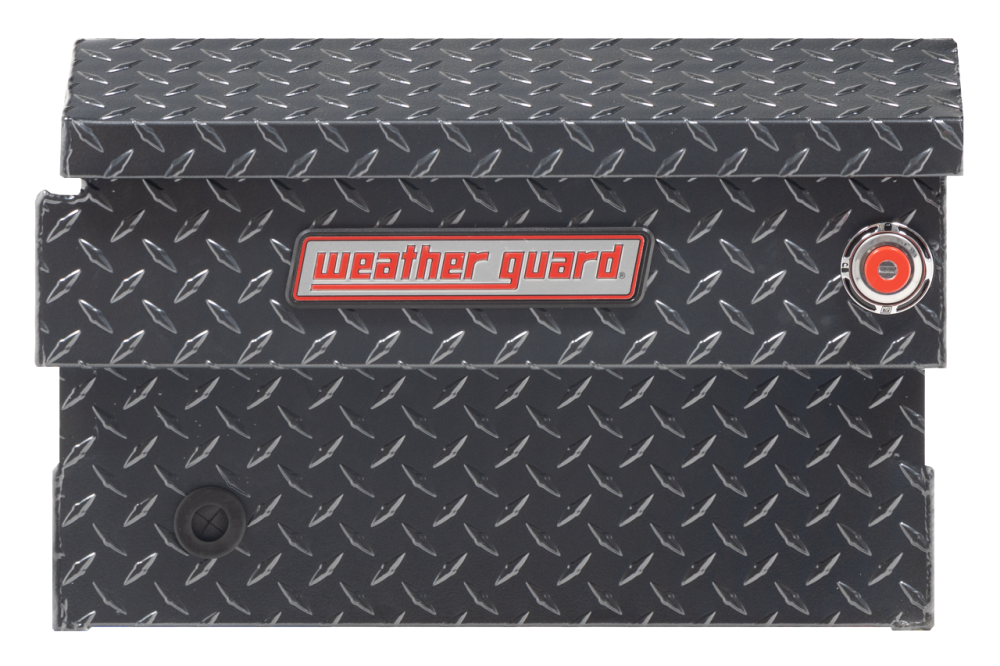 Weather Guard Saddle Truck Tool Box Aluminum Compact Gunmetal Gray