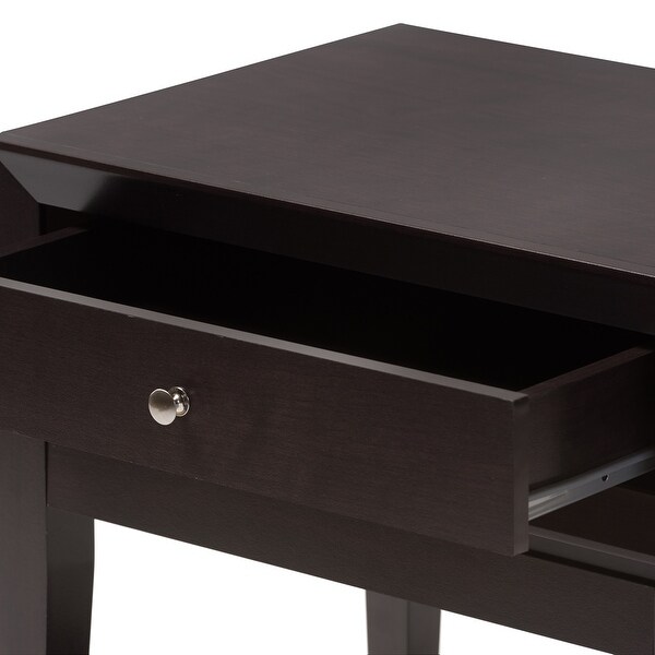 Morgan Brown Modern Accent Table and Nightstand - - 35419819