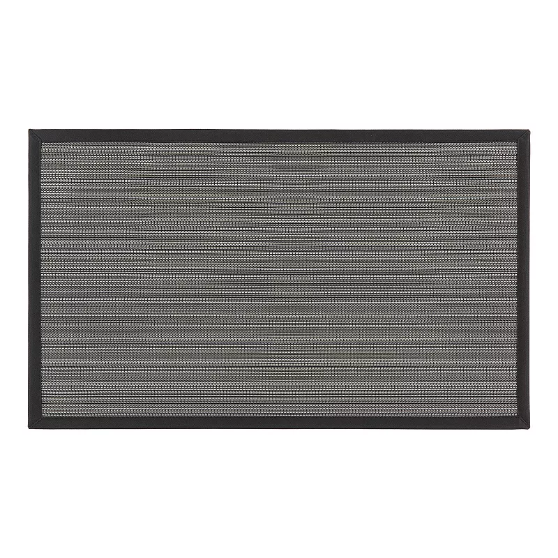 World Rug Gallery Stripe Textline Anti-Fatigue Mat