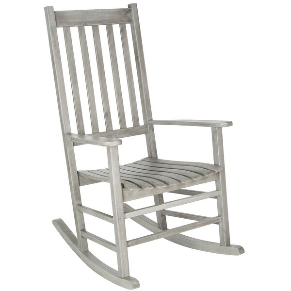 SAFAVIEH Shasta Grey Wash Acacia Wood Rocking Chair