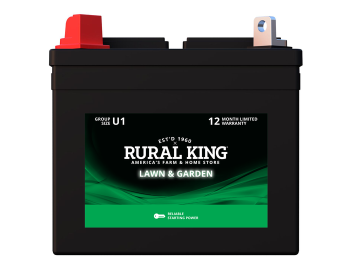 Rural King Lawn  Garden Battery - U1L-LT