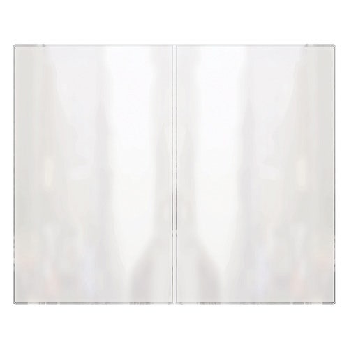 H Risch Clear Vinyl Menu Covers， Double 8-1/2